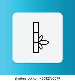 Icon of a bamboo stalk, symbolizing bamboo fabric, eco-friendly material, or natural mattress components.	
