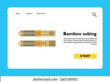 Icon of bamboo subing. Jaw harp, piece, musical instrument. Philippines culture concept. Can be used for topics like music, sound or melody