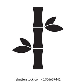 Symbol-Bambus-Vektorillustration auf weißem Hintergrund