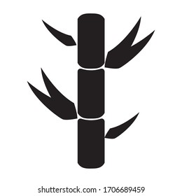 icon bamboo vector on white background