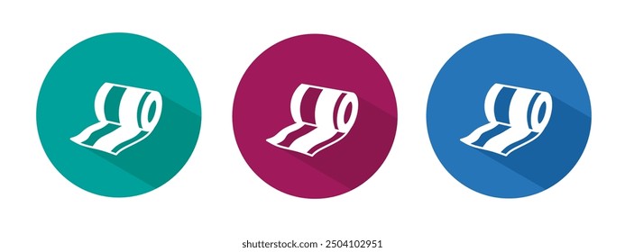 Icon for bandage vector illustration in flat.