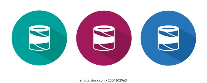 Icon for bandage vector illustration in flat.
