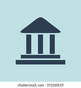 Icon of Bank. EPS-10.