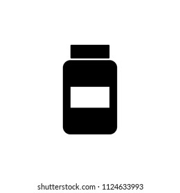 The icon of bank of tablets. Simple flat icon illustration, vector of bank of tablets for a website or mobile application on white background