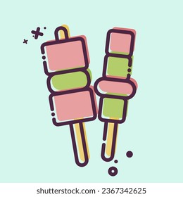Icon Barbecue. related to Breakfast symbol. MBE style. simple design editable. simple illustration