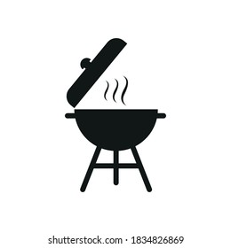 The icon barbecue. Simple vector illustration on a white background.