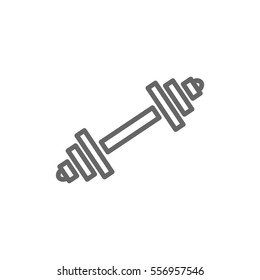  icon barbell flat.
