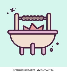 Icon Barbeque. related to Eid Al Adha symbol. MBE Style. simple design editable. simple illustration
