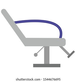 icon barbershop barber chair flat style