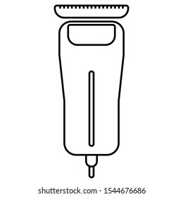 icon barbershop clipper outline style