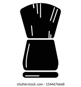 icon barbershop fade brush solid style
