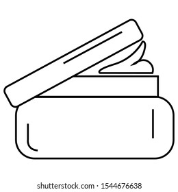 icon barbershop pomade outline style