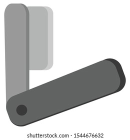 icon barbershop razor flat style