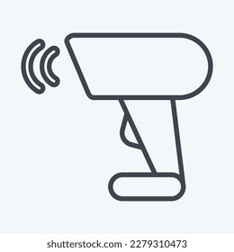 Icon Barcode Scanner. related to Black Friday symbol. shopping. simple illustration
