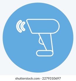 Symbol Barcode Scanner. mit dem Black Friday Symbol verwandt. einkaufen. einfache Abbildung