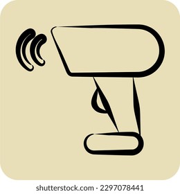 Icon Barcode Scanner. related to Black Friday symbol. glyph style. shopping. simple illustration