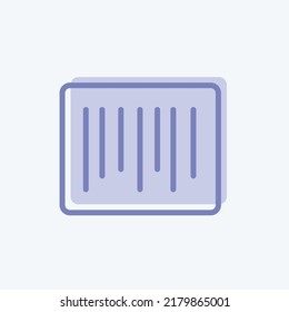 Icon Barcode. suitable for Business symbol. two tone style. simple design editable. design template vector. simple symbol illustration