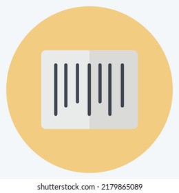 Symbolbarcode. geeignet für Firmenzeichen. Flachstil. einfaches Design bearbeitbar. Designvorlage, Vektor. einfache Symbolillustration