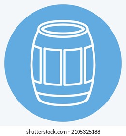 Icon Barrel - Blue Eyes Style - Simple illustration, Good for Prints , Announcements, Etc