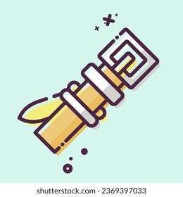 Icon Baseball Belt. related to Baseball symbol. MBE style. simple design editable. simple illustration