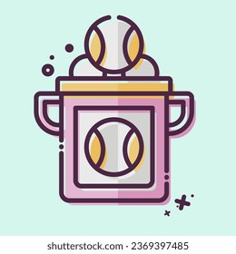 Icon Baseball Bucket. related to Baseball symbol. MBE style. simple design editable. simple illustration