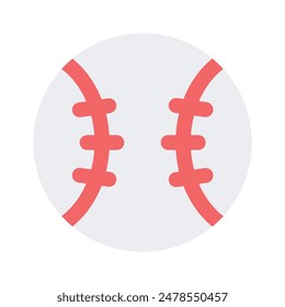 Icon of baseball in modern design style, pixel perfect vector