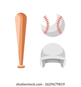 Icon Baseball Modern Flat Design