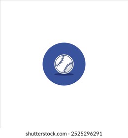 Icon baseball oval illustration Vector