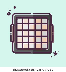 Icon Baseball Rebound Net. related to Baseball symbol. MBE style. simple design editable. simple illustration