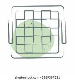 Icon Baseball Rebound Net. related to Baseball symbol. Color Spot Style. simple design editable. simple illustration