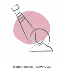 Icon Baseball. related to Baseball symbol. Color Spot Style. simple design editable. simple illustration