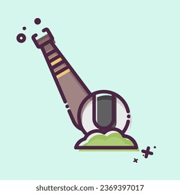 Icon Baseball. related to Baseball symbol. MBE style. simple design editable. simple illustration
