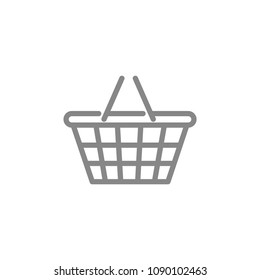 icon basket line