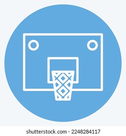 Icon Basket. related to Sports Equipment symbol. blue eyes style. simple design editable. simple illustration