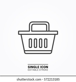 Icon basket Single Icon Graphic Design