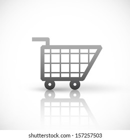 Icon of basket. Vector design