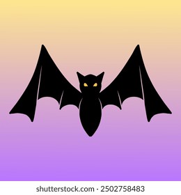 icon bat halloween illustration vector 