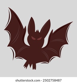 icon bat halloween illustration vector 