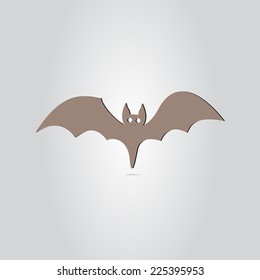 Icon bat. Happy Halloween holiday. Made in vector