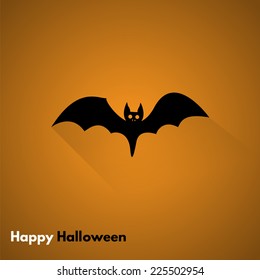 Icon bat. Happy Halloween holiday. Made in vector