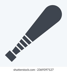 Icon Bat. related to Baseball symbol. glyph style. simple design editable. simple illustration