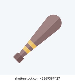 Icon Bat. related to Baseball symbol. flat style. simple design editable. simple illustration