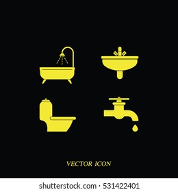 Icon of bathroom equipment.