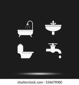 Icon of bathroom equipment.