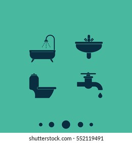 Icon of bathroom equipment.