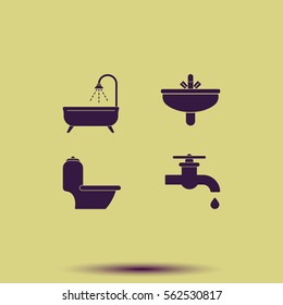 Icon of bathroom equipment.
