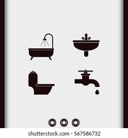 Icon of bathroom equipment.