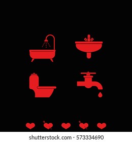 Icon of bathroom equipment.