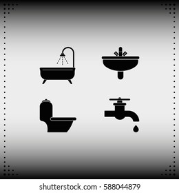 Icon of bathroom equipment.