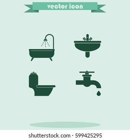 Icon of bathroom equipment.